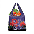 Custom Dockers Football ANZAC Grocery Bag Gallipoli Camouflage With Poppies