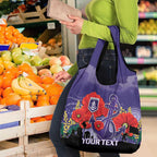 Custom Dockers Football ANZAC Grocery Bag Gallipoli Camouflage With Poppies