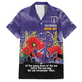 Custom Dockers Football ANZAC Hawaiian Shirt Gallipoli Camouflage With Poppies