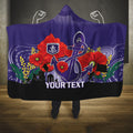 Custom Dockers Football ANZAC Hooded Blanket Gallipoli Camouflage With Poppies