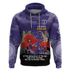 Custom Dockers Football ANZAC Hoodie Gallipoli Camouflage With Poppies