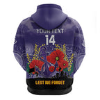 Custom Dockers Football ANZAC Hoodie Gallipoli Camouflage With Poppies