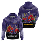 Custom Dockers Football ANZAC Hoodie Gallipoli Camouflage With Poppies