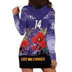 Custom Dockers Football ANZAC Hoodie Dress Gallipoli Camouflage With Poppies