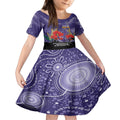 Custom Dockers Football ANZAC Kid Short Sleeve Dress Gallipoli Camouflage With Poppies