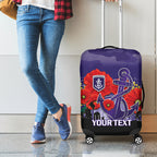 Custom Dockers Football ANZAC Luggage Cover Gallipoli Camouflage With Poppies