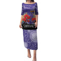 Custom Dockers Football ANZAC Puletasi Gallipoli Camouflage With Poppies