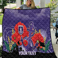 Custom Dockers Football ANZAC Quilt Gallipoli Camouflage With Poppies