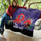 Custom Dockers Football ANZAC Quilt Gallipoli Camouflage With Poppies