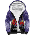 Custom Dockers Football ANZAC Sherpa Hoodie Gallipoli Camouflage With Poppies