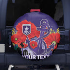 Custom Dockers Football ANZAC Spare Tire Cover Gallipoli Camouflage With Poppies