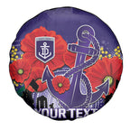 Custom Dockers Football ANZAC Spare Tire Cover Gallipoli Camouflage With Poppies