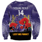 Custom Dockers Football ANZAC Sweatshirt Gallipoli Camouflage With Poppies