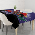 Custom Dockers Football ANZAC Tablecloth Gallipoli Camouflage With Poppies