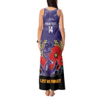 Custom Dockers Football ANZAC Tank Maxi Dress Gallipoli Camouflage With Poppies