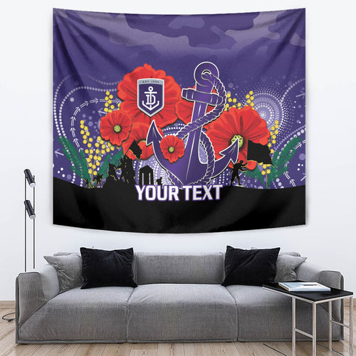 Custom Dockers Football ANZAC Tapestry Gallipoli Camouflage With Poppies
