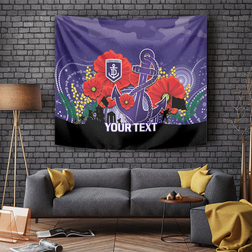 Custom Dockers Football ANZAC Tapestry Gallipoli Camouflage With Poppies