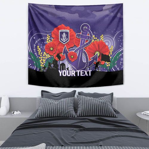 Custom Dockers Football ANZAC Tapestry Gallipoli Camouflage With Poppies