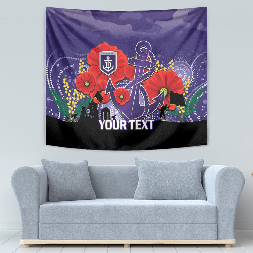 Custom Dockers Football ANZAC Tapestry Gallipoli Camouflage With Poppies