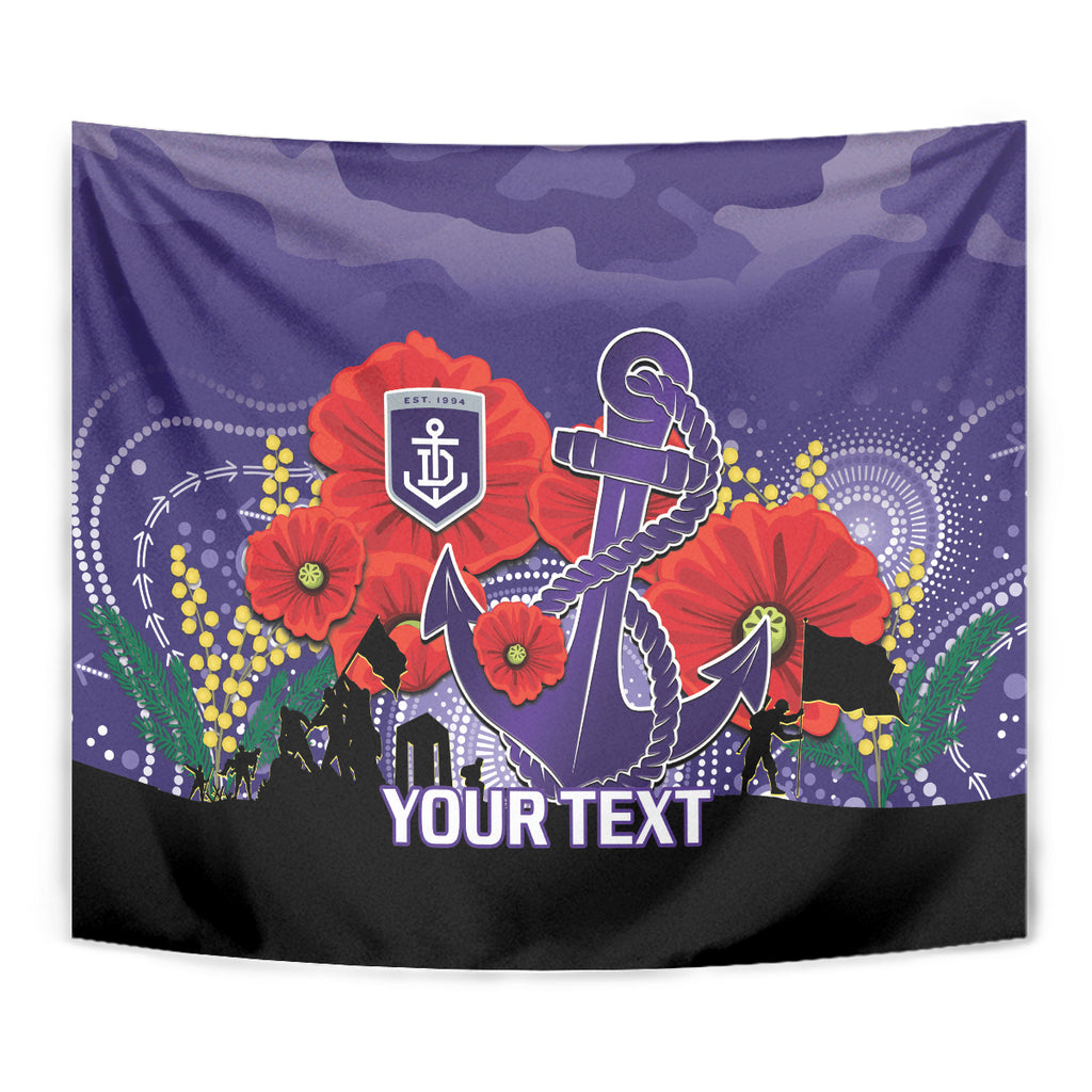 Custom Dockers Football ANZAC Tapestry Gallipoli Camouflage With Poppies