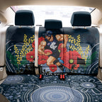 Custom Blues Football ANZAC Back Car Seat Cover Gallipoli Camouflage With Poppies