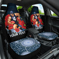 Custom Blues Football ANZAC Car Seat Cover Gallipoli Camouflage With Poppies