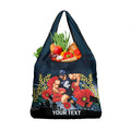 Custom Blues Football ANZAC Grocery Bag Gallipoli Camouflage With Poppies