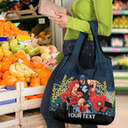 Custom Blues Football ANZAC Grocery Bag Gallipoli Camouflage With Poppies