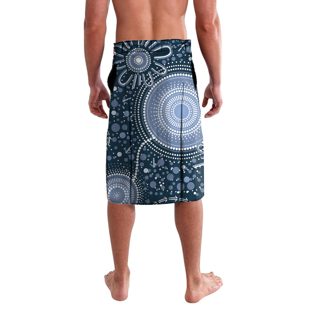 Custom Blues Football ANZAC Lavalava Gallipoli Camouflage With Poppies
