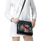 Custom Blues Football ANZAC Shoulder Handbag Gallipoli Camouflage With Poppies
