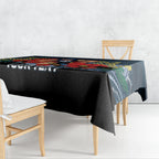 Custom Blues Football ANZAC Tablecloth Gallipoli Camouflage With Poppies