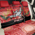 Custom Essendon Football ANZAC Back Car Seat Cover Gallipoli Camouflage With Poppies