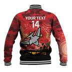 Custom Essendon Football ANZAC Baseball Jacket Gallipoli Camouflage With Poppies