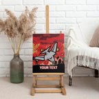 Custom Essendon Football ANZAC Canvas Wall Art Gallipoli Camouflage With Poppies