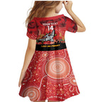 Custom Essendon Football ANZAC Family Matching Mermaid Dress and Hawaiian Shirt Gallipoli Camouflage With Poppies