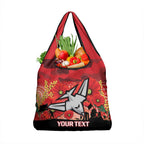 Custom Essendon Football ANZAC Grocery Bag Gallipoli Camouflage With Poppies