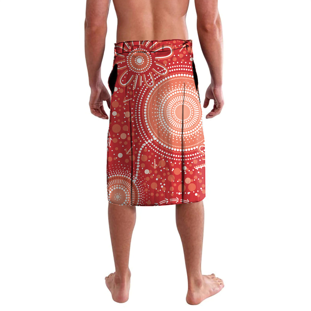 Custom Essendon Football ANZAC Lavalava Gallipoli Camouflage With Poppies