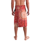 Custom Essendon Football ANZAC Lavalava Gallipoli Camouflage With Poppies