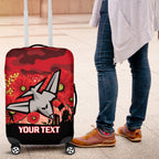 Custom Essendon Football ANZAC Luggage Cover Gallipoli Camouflage With Poppies