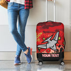 Custom Essendon Football ANZAC Luggage Cover Gallipoli Camouflage With Poppies