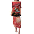 Custom Essendon Football ANZAC Puletasi Gallipoli Camouflage With Poppies