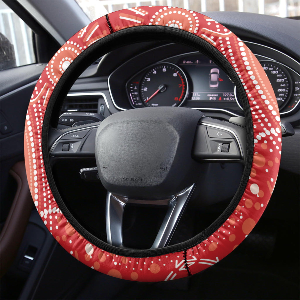 Essendon Football ANZAC Steering Wheel Cover Gallipoli Camouflage With Poppies