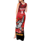 Custom Essendon Football ANZAC Tank Maxi Dress Gallipoli Camouflage With Poppies