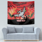 Custom Essendon Football ANZAC Tapestry Gallipoli Camouflage With Poppies
