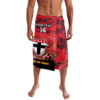 Custom St Kilda Football ANZAC Lavalava Gallipoli Camouflage With Poppies