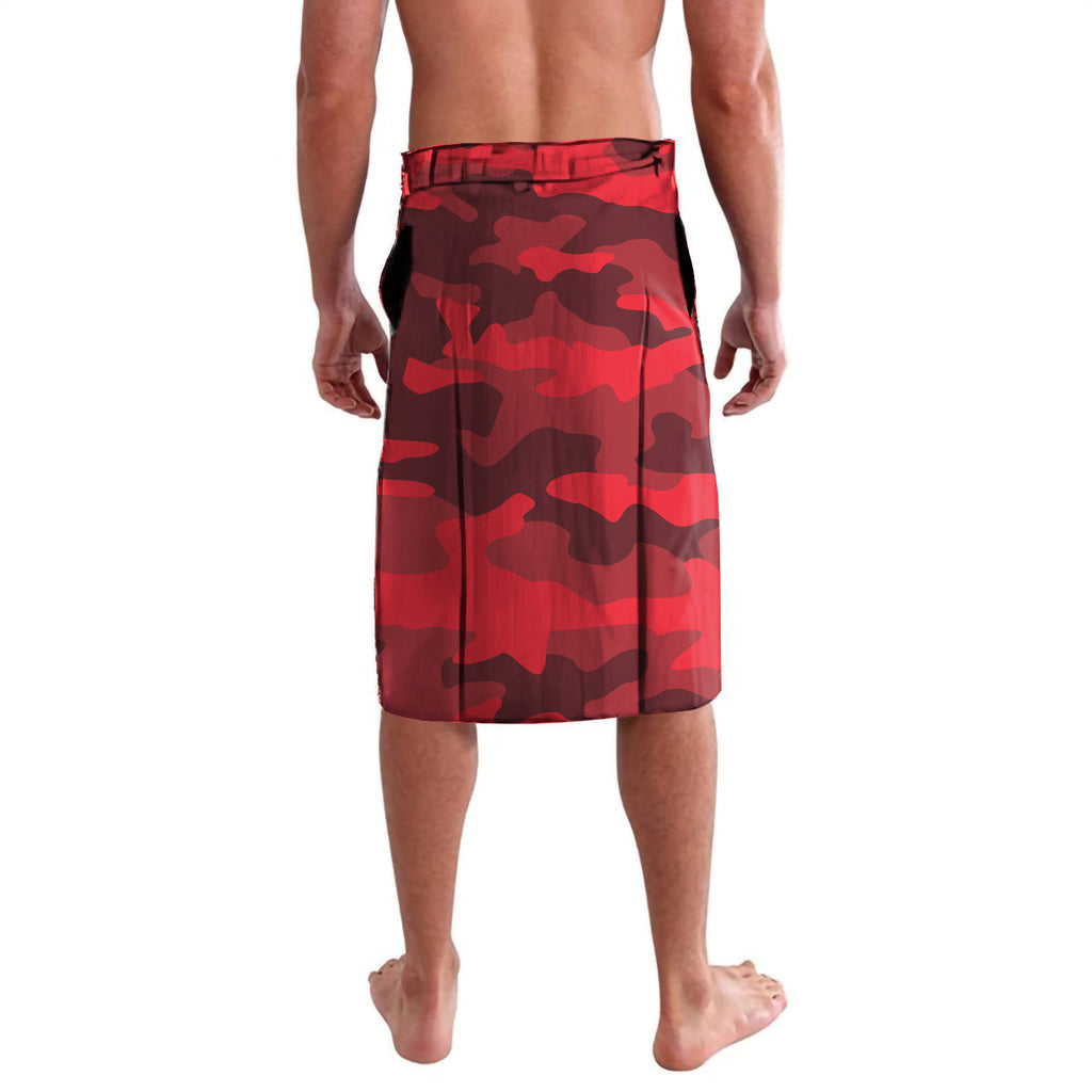 Custom St Kilda Football ANZAC Lavalava Gallipoli Camouflage With Poppies