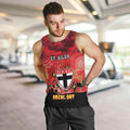 Custom St Kilda Football ANZAC Men Tank Top Gallipoli Camouflage With Poppies