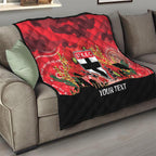 Custom St Kilda Football ANZAC Quilt Gallipoli Camouflage With Poppies