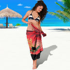 Custom St Kilda Football ANZAC Sarong Gallipoli Camouflage With Poppies