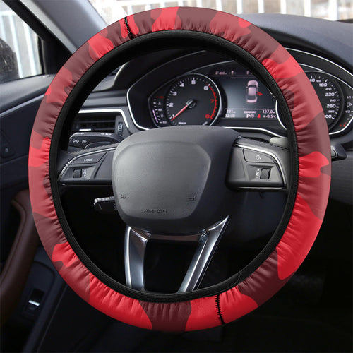 St Kilda Football ANZAC Steering Wheel Cover Gallipoli Camouflage With Poppies